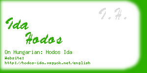 ida hodos business card